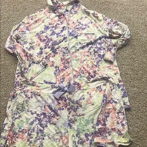 NWOT Soma two piece women’s pajamas top size med shorts size large